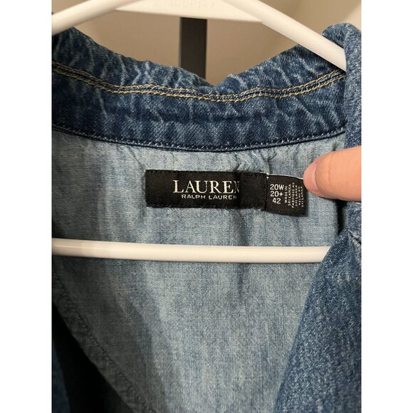 NWOT Lauren Ralph Lauren Denim Blazer - Picture 9 of 9
